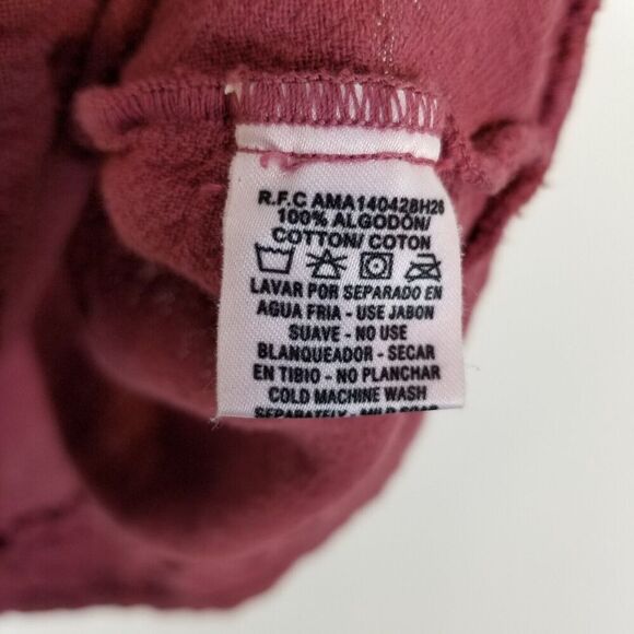 Oh My Gauze Women Textured Top Blouse Sz 3 XL Mauve Popover Lagenlook Minimalist - Picture 4 of 4